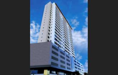 Imagem: O studio possui 2 Dormitórios, 1 Suíte, 1 Banheiro, 2 Vagas