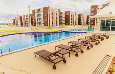 Imagem: O apartamento possui 2 Dormitórios, 1 Banheiro, 1 Vaga na garagem