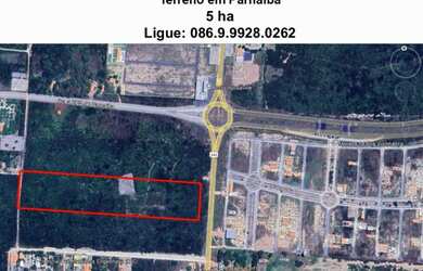Imagem: O terreno possui 50000m² de Área e está localizado em Parnaíba