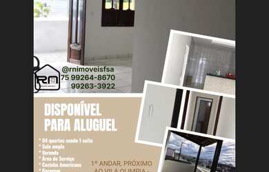 Imagem: A casa possui 4 Dormitórios, 1 Suíte, 2 Banheiros e está