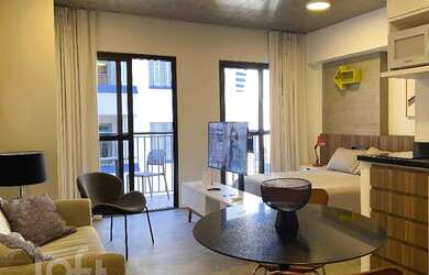 Imagem: O apartamento possui 1 Dormitório, 1 Banheiro, 32m² de Área