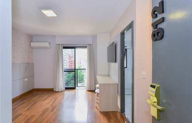 Imagem: O apartamento possui 1 Dormitório, 1 Banheiro, 25m² de Área