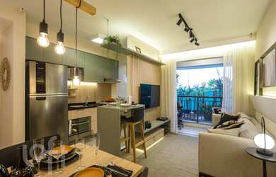 Imagem: O apartamento possui 2 Dormitórios, 1 Banheiro, 1 Vaga na garagem