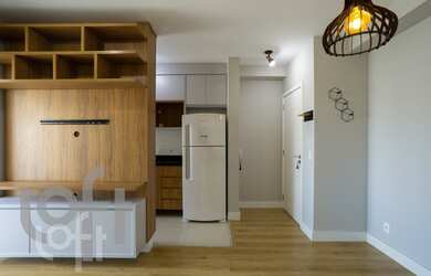 Imagem: O apartamento possui 1 Dormitório, 1 Banheiro, 1 Vaga na garagem