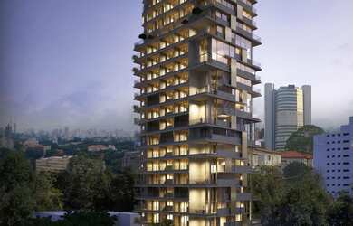 Imagem: O studio possui 1 Dormitório, 1 Suíte, 1 Banheiro, 1 Vaga