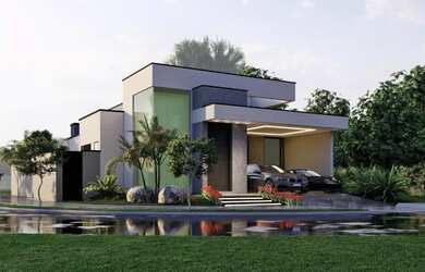 Imagem: A casa possui 3 Dormitórios, 3 Suítes, 4 Banheiros, 4 Vagas