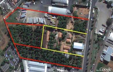 Imagem: O terreno possui 26.700m² de Área Privada e está localizado