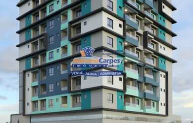 Imagem: O apartamento possui 1 Dormitório, 1 Suíte, 2 Banheiros, 1