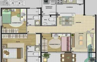 Imagem 10: Apartamento à venda em Santo André-SP, 3 quartos, 1 suíte, 2 banheiros,...