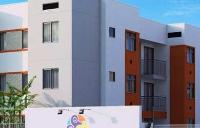 Imagem: O apartamento possui 1 Dormitório, 1 Vaga na garagem, 44m²