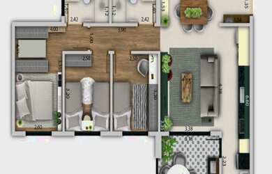 Imagem 7: Apartamento venda condomínio fechado Resort Prime Jundiai