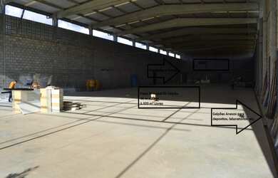 Imagem: O depósito possui 2.220m² de Área, Imóvel novo e está