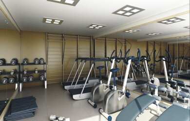 Imagem: O apartamento possui 2 Dormitórios, 1 Suíte, 2 Banheiros