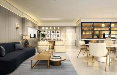 Imagem: O apartamento possui 1 Dormitório, 1 Suíte, 2 Banheiros, 1