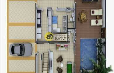 Imagem 6: Casa em Condomínio no Booklin Paulista Novo com 307m² 3 Suites 4 vagas