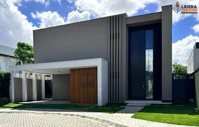 Imagem: A casa em condomínio possui 4 Dormitórios, 4 Suítes, 6 Banheiros