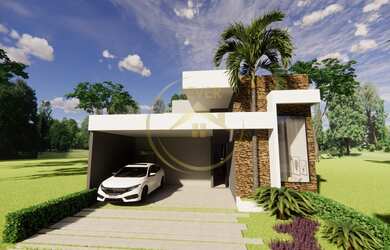 Imagem 5: Casa à venda em Paulínia no condomínio Club Portinari. A casa possui 3 suítes, 4 banheiros