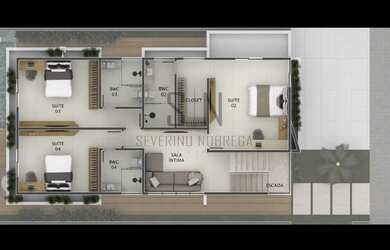 Imagem 4: Casa a Venda Condomínio Fechado SunVille 4 Suítes, C/198m² , Piscina,...