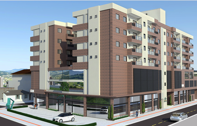 Imagem: O apartamento possui 2 Dormitórios, 1 Suíte, 2 Banheiros