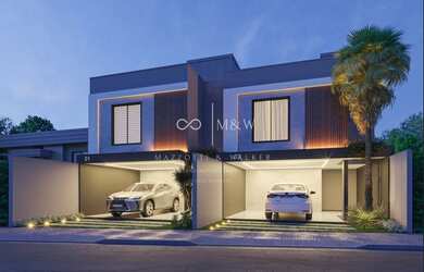 Imagem: A casa possui 2 Dormitórios, 1 Suíte, 2 Banheiros, 2 Vagas