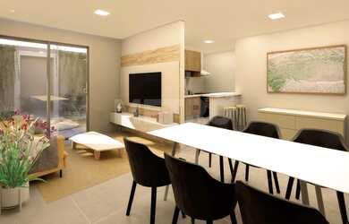 Imagem: A casa possui 2 Dormitórios, 1 Suíte, 2 Banheiros, 96m² de