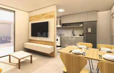 Imagem: A casa possui 2 Dormitórios, 1 Suíte, 2 Banheiros, 76m² de