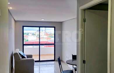 Imagem: O apartamento possui 1 Dormitório, 1 Suíte, 2 Banheiros, 65m²