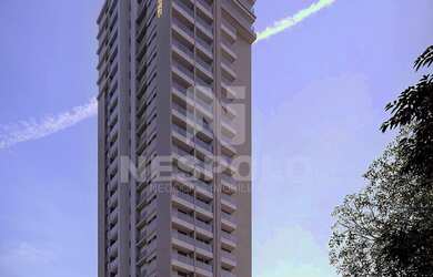 Imagem: O apartamento possui 1 Dormitório, 1 Suíte, 2 Banheiros, 1