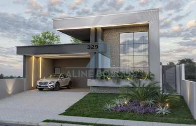 Imagem: A casa em condomínio possui 3 Dormitórios, 3 Suítes, 4 Vagas