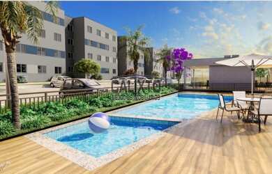 Imagem: O apartamento possui 2 Dormitórios, 1 Banheiro, 1 Vaga na garagem