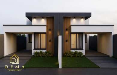 Imagem: A casa possui 3 Dormitórios, 1 Banheiro, 1 Vaga na garagem