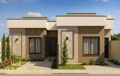 Imagem 2: Casa com 2 quartos,2 vagas de garagem, lage e gesso, sobra de terreno