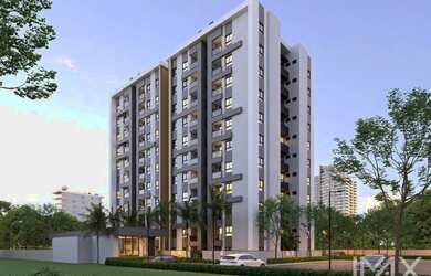 Imagem: O apartamento possui 2 Dormitórios, 1 Banheiro, 1 Vaga na garagem