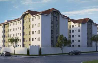 Imagem: O apartamento possui 1 Dormitório, 1 Banheiro, 1 Vaga na garagem