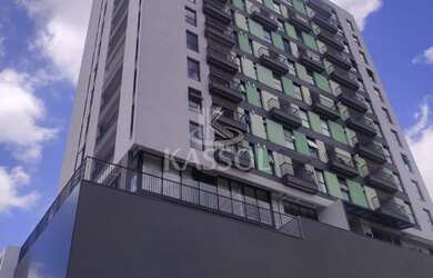 Imagem: O apartamento possui 1 Dormitório, 1 Suíte, 2 Banheiros, 2