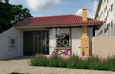 Imagem: O apartamento possui 2 Dormitórios, 1 Banheiro, 1 Vaga na garagem