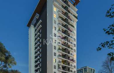 Imagem: O apartamento possui 1 Dormitório, 1 Suíte, 2 Banheiros, 1