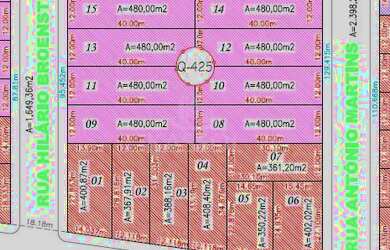 Imagem: O terreno possui 480m² de Área e está localizado em Cidade