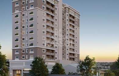 Imagem: O apartamento possui 1 Dormitório, 1 Suíte, 2 Banheiros, 1