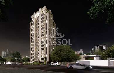 Imagem: O apartamento possui 1 Dormitório, 1 Suíte, 2 Banheiros, 1