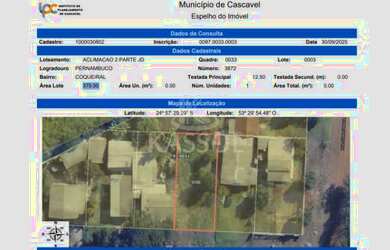 Imagem 6: Terreno à venda, Bairro Coqueiral, CASCAVEL - PR 375 m