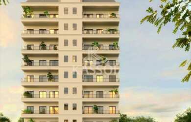 Imagem: O apartamento possui 1 Dormitório, 1 Suíte, 2 Banheiros, 1