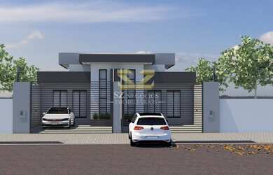 Imagem: A casa possui 3 Dormitórios, 1 Suíte, 1 Banheiro, 2 Vagas