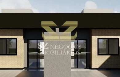 Imagem: A casa possui 2 Dormitórios, 1 Banheiro, 2 Vagas na garagem