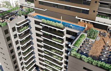 Imagem: O apartamento possui 2 Dormitórios, 1 Suíte, 2 Banheiros