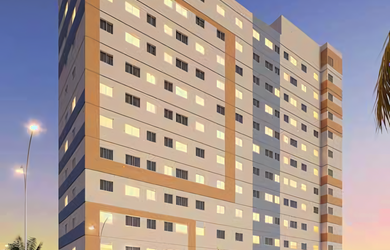 Imagem: O apartamento possui 2 Dormitórios, 1 Banheiro, 37m² de Área