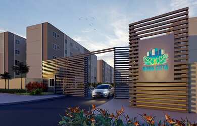 Imagem: O apartamento possui 2 Dormitórios, 1 Banheiro, 1 Vaga na garagem