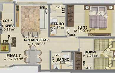 Imagem 11: Le Monde - Le Monde. Piscina, 1 Vaga na garageme3 Dormitórios
