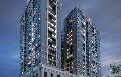 Imagem: O apartamento possui 2 Dormitórios, 1 Suíte, 2 Banheiros