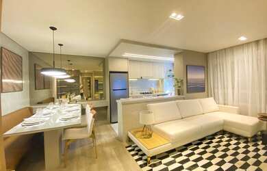 Imagem: O apartamento possui 2 Dormitórios, 1 Suíte, 2 Banheiros